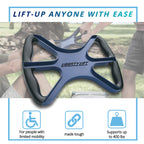 Liberty Lift 15" Standing Aid and Handicap Bar with No-Slip Grip Handles 400 Lbs Weight Capacity, Portable Mobility Medical Support for Elderly Senior Patients As Seen On TV
