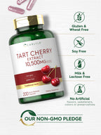 Carlyle Tart Cherry Capsules | 200 Pills | Max Potency | Non-GMO, Gluten Free | Tart Cherry Juice Extract