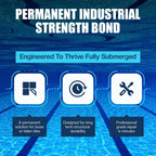 Pool Patch Underwater Pool Tile Adhesive (4 oz) – Waterproof Pool Tile Setting Paste – Professional Strength Adhesive for Ceramic, Mosaic & Stone – Works 100% Submerged, No Need to Drain Pool