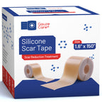 GauzeCare Silicone Scar Tape – 1.6”x150” Roll – Medical-Grade, Reusable, Professional Silicone Scar Tape for surgical scars, C-Section, Burns, Keloid, and Acne Scars