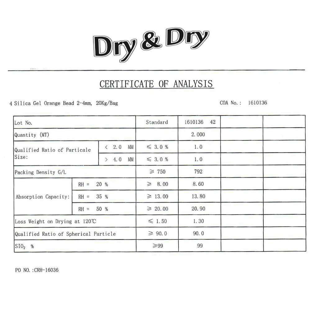 "Dry & Dry" [1 Quart] Premium Orange Indicating Silica Gel Desiccant Beads(Industry Standard 3-5 mm) - Rechargeable Silica Gel Beads(2 LBS)