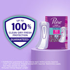 Poise Ultra Thin Incontinence & Postpartum Pads for Bladder Leaks, 3 Drop Light Absorbency, Regular Length, 144 Count (Packaging May Vary)