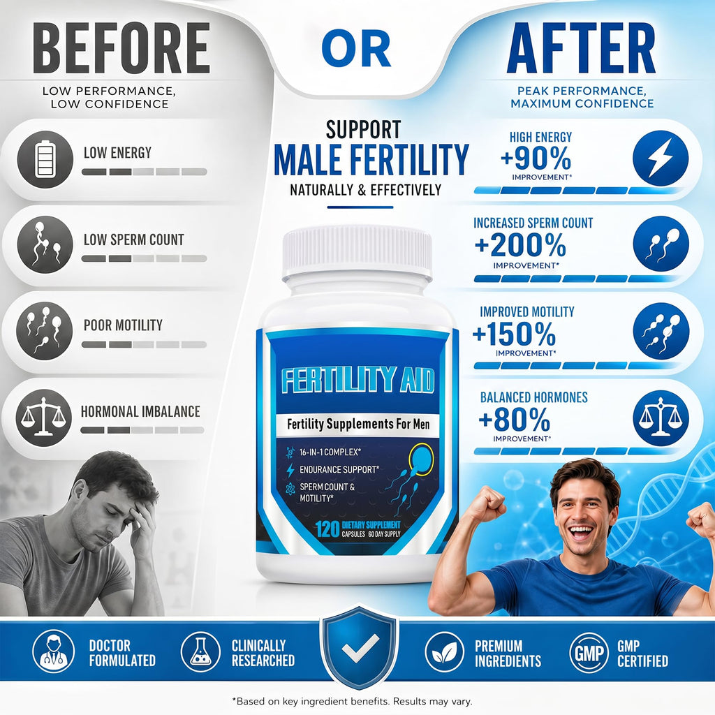 Ulvara Male Fertility Supplements, Pre Conception Fertility Supplements for Men with CoQ10, Maca Root, Zinc, Mens Prenatal Vitamins for Optimal Sperm Count Motility & Load Volume, 120 Capsules