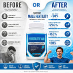 Ulvara Male Fertility Supplements, Pre Conception Fertility Supplements for Men with CoQ10, Maca Root, Zinc, Mens Prenatal Vitamins for Optimal Sperm Count Motility & Load Volume, 120 Capsules