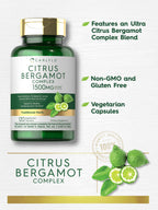 Carlyle Citrus Bergamot Supplement | 120 Capsules | Vegetarian, Non-GMO and Gluten Free Complex Extract Formula