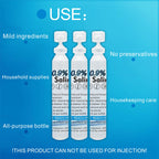 HTLARY Sterile Saline Solution, 20-Pack Skin and Wound Cleanser, 0.9% Sodium Chloride Wound Wash & Nasal Rinse