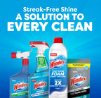 Windex Fast Shine Foam Glass Cleaner, No-Drip Windows, Doors, Mirrors & Countertops Aerosol Cleaning Spray, Streak-Free Shine, Removes Fingerprints, Dust, Dirt, Grime & More 19 oz (Pack of 1)