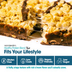 Wonderslim High Fiber Protein Bars, Fluffy S'more Crisp | 15g Protein, 8g Fiber | Low Sugar, Low Carb | Healthy Indulgence | Satisfying, Supports Energy & On-the-Go Convenience, 7 Pack
