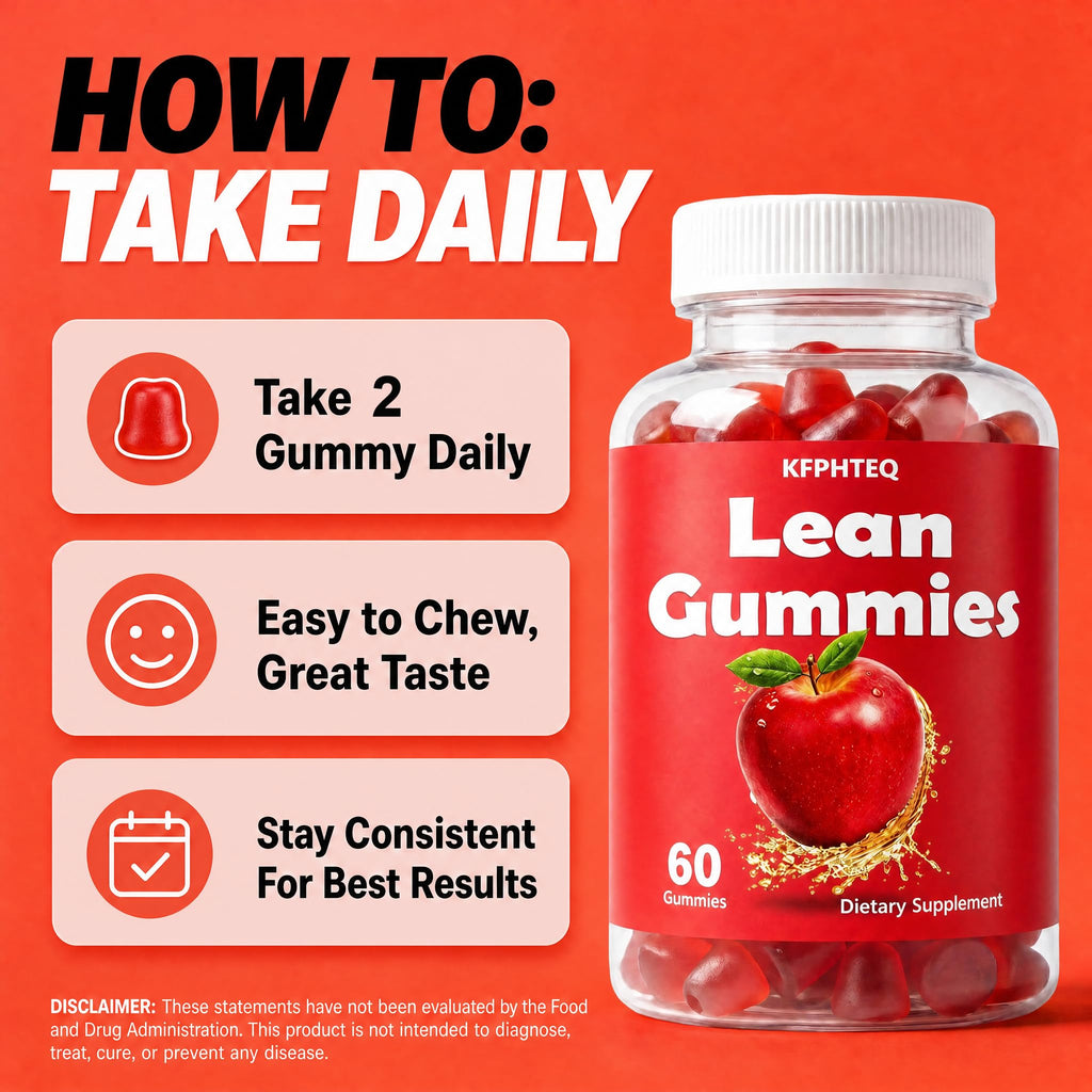 KFPHTEQ Jelly Multivitamin Lean Gummies, Body Shape Support, 60 Gummies