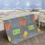 Gaming Blanket Gifts Toys for Boys - Glow in The Dark Game Controller Gamer Throw for Kids Age 1-14 Year Old Teens Child Toddler Son Birthday Christmas Valentines Easter Party Favors Presents 50"x60"