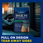 TENA Men Super Plus Disposable Underwear Male Pull On with Tear Away Seams Large/X-Large, 81920, 57, 14 Ct
