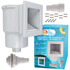 U.S. Pool Supply Standard Thru-Wall Above Ground Pool Skimmer Kit - ABS Construction, Complete Universal Set, Return Fitting, Vacuum Plate, Leaf Basket - Replacement Compatible with SP1091LX Skimmer