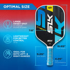 Selkirk Sport SLK Neo Graphite Pickleball Paddles Set of 2 | Designed in The USA | Complete Pickleball Set with 2 Pickle Ball Rackets, 3 Hybrid+ Balls, and SLK Sling Bag | Red & Blue