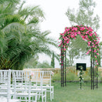Arbuxzuy 7ft Steel Garden Arch Trellis for Climbing Plants