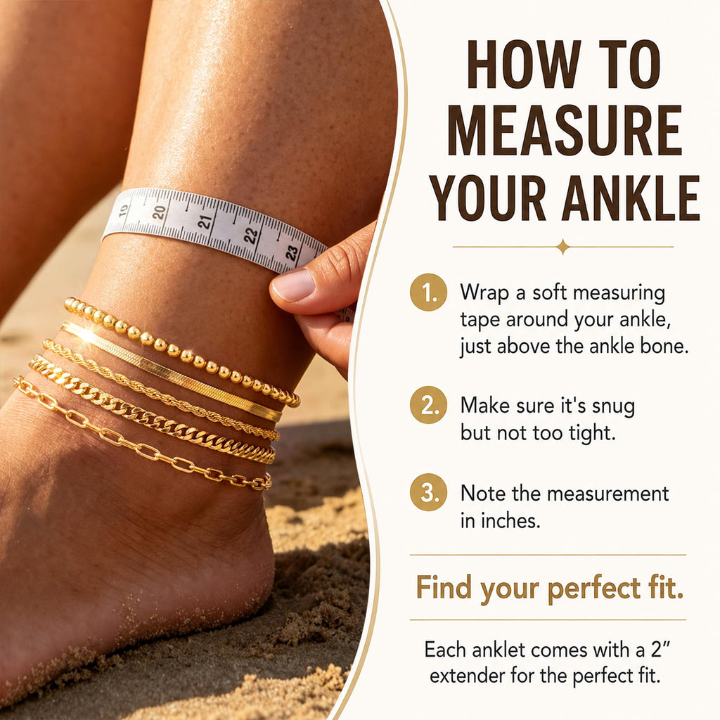 Poxtex Extra Large Anklets for Women Large Ankle, 14K Real Gold Dainty Anklets for Women Waterproof, 10"+2" Adjustable Large Ankle Bracelets for Women Plus Size, Ankle Bracelets for Women Trendy,