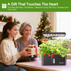 Dryades Indoor Garden 10 Pods Hydroponics Growing System w/LED Grow Light