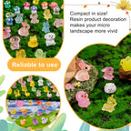 200 pcs Luminous Mini Resin Animals Many Styles Variety Tiny Animals Figures Miniature Little Small Animal Figurines Bulk for Micro Fairy Garden Landscape Accessories Hide Crafts Decor Aquarium