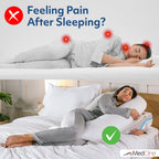 MedCline Shoulder Relief System, Bed Wedge Pillow for Shoulder Pain Relief with Therapeutic Body Pillow, Insert, and Covers, Inclined Sleep Position with Arm Pocket, Large for 5'10" and Above