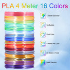 PCL Filament Strands for 3Doodler Start+ 3D Pen, Low Print Temperature Filament Only Fit for 3Doodler Start 3D Pen，PCL by MIKA3D (23 Colors)