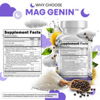 Clean Nutraceuticals Magnesium Glycinate Complex 1000mg with L-Theanine 200mg Apigenin 50mg Citrate Taurate Supplement - 5-HTP GABA Passion Flower Lemon Balm L-Glycine Phosphatidylserine - 60 Count