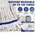 Loop-End String Mop Heavy Duty Commercial Industrial Mops ,Cotton Wet Mop