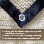 Alion Home HDPE 50% Sun Block Garden Netting Mesh - Beige (6' x 4', Beige)
