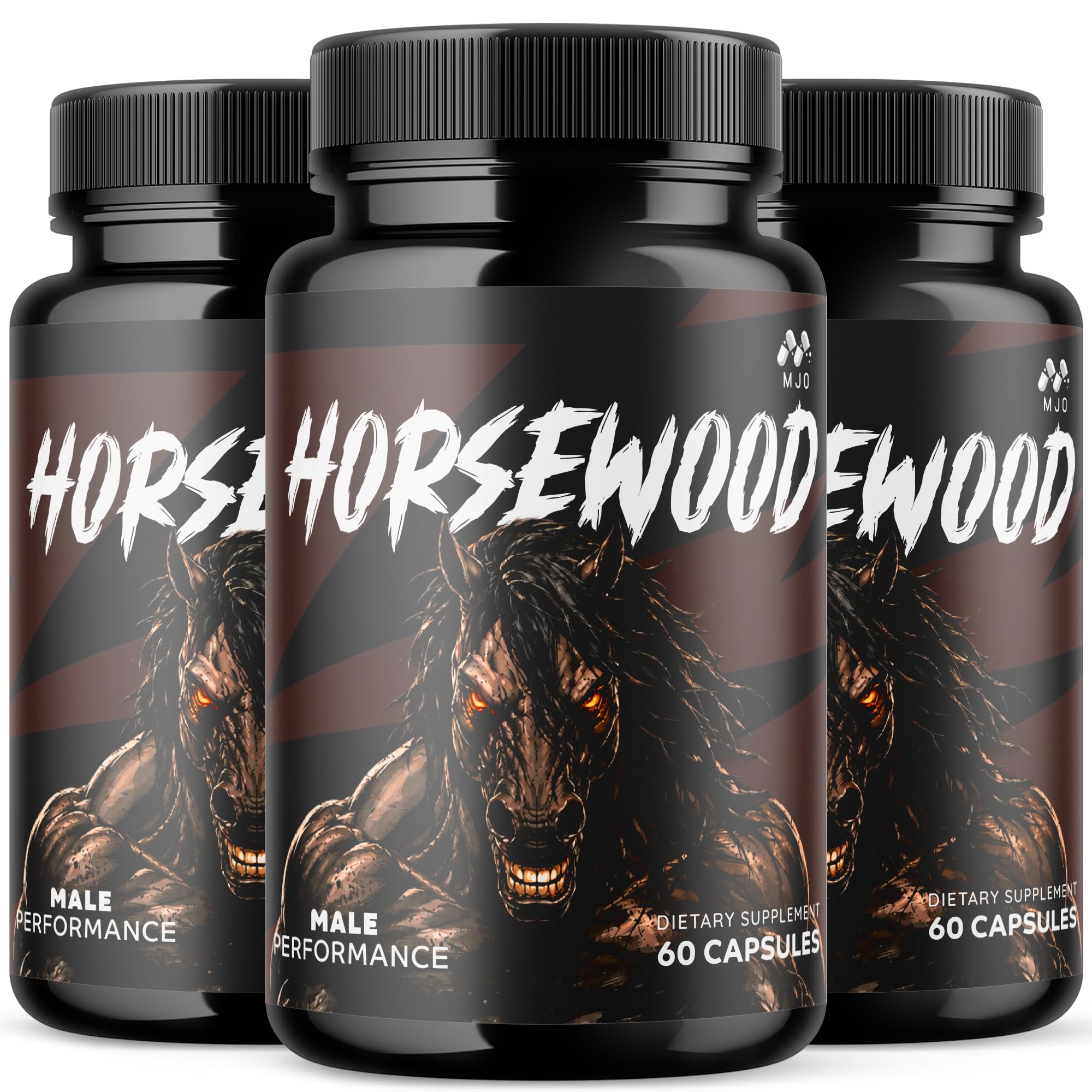 (3 Pack) Horsewood Capsules, Official Horsewood Pills for Men with All Natural Ingredients, Max Strength Supplement with Premium Vitamins Supporting Optimal Wellness and Advanced Health (180 Capsules)