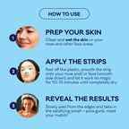 Biore Nose and Face Blackhead Remover Pore Strips, Deep Cleansing with Instant Blackhead Removal and Pore Unclogging, 24 Ct Value Size, Oil-free, Non-Comedogenic Use
