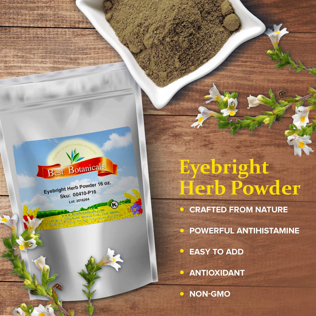 Best Botanicals Eyebright Herb Powder 16 oz.