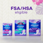 Always Panty Liners for Women Thin No Feel Protection Daily Liners, Regular, Unscented, 162 Count