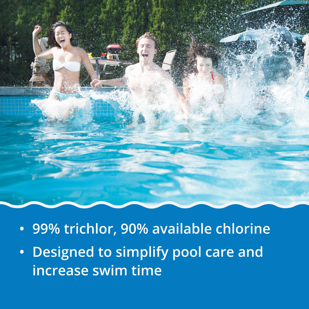 In The Swim 3 inch 5-in-1 Super Multi-Tabs – Swimming Pool Sanitizer – Chlorine - Algaecide - Stabilizer - Clarifier - 48 Pounds