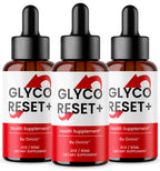 (3 Pack) Glyco Reset Drops - Official GlycoReset Oral Liquid Drop Advanced Premium Formula Support Maximum Strength, Natural Ingredients Vitamins for Overall Health & Wellness, 3 Bottles for 3 Months