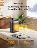 DREO Space Heater, Portable Electric Heaters for Indoor Use with Thermostat