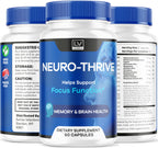 (2 Pack) Neuro Thrive Brain, Official Neuro Thrive Advanced Formula, Neuro Thrive Brain Capsules, Neuro Thrive Cognitive Function, Neuro Thrive Reviews, 120 Capsules for 2 Months