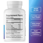 DR. EMIL NUTRITION Women's Multi Collagen Pills | Collagen Supplements | Support Hair, Skin, Nails & Joints | Hydrolyzed Collagen Supplements | Types I, II, III, V & X | 90 Capsules