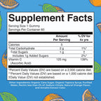 MaryRuth Organics Vegan Vitamin C Gummies | 2 Month Supply | Immune Support Supplement for Adults & Kids | Chewable Vitamin C Gummy Vitamins | Non-GMO | Pectin Based | 60 Count