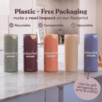 Betterway Bamboo Natural Brown Paper Towels - 8 Rolls, 2 Ply, 110 sheets - Plastic Free, PFAS Free, Disposable Kitchen Paper Towels - Select Size, Tree Free, Compostable, Strong & Absorbent