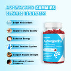 Sijigood 2 Pack Ashwagandha Gummies with L-theanine, Ashwa Root Supplement Gummy for Women Men, 120 Mixed Berry Flavored Gummies