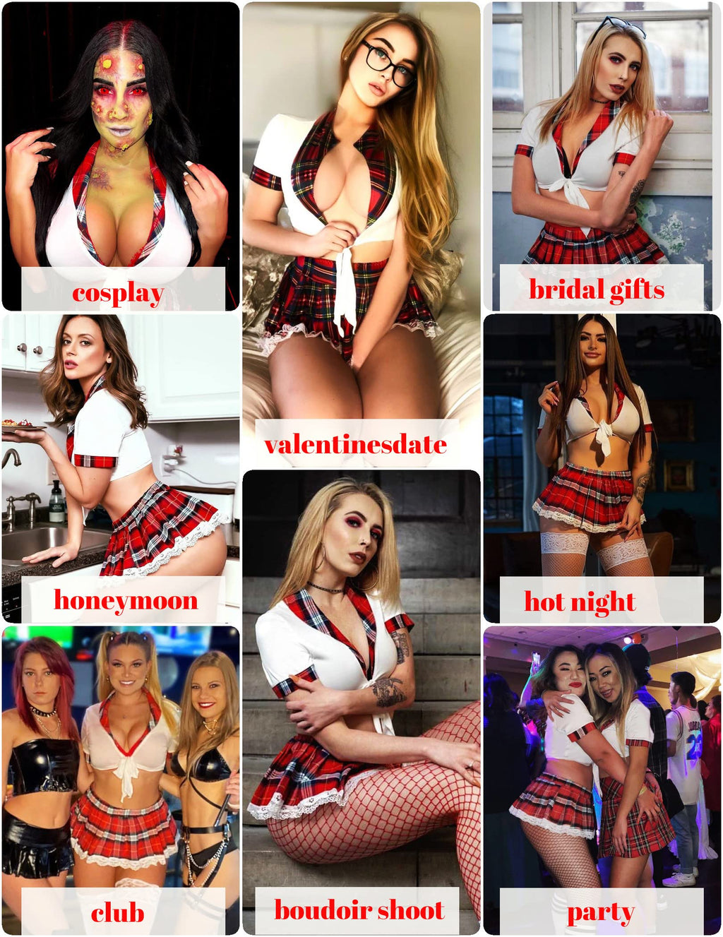 ADOME Sexy Lingerie Set for Women Two Piece Lingerie Outfits Costume