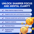 Clinical Effects Ideal Brain - Dietary Supplement for Nootropic Focus and Memory Support - 30 Capsules - B Vitamins, GABA, Alpha-GPC - Helps Support Mental Focus, and Optimal Brain Function