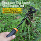 SIXCAR Weed Remover Tool,Portable Garden Weeder Tool,New Manganese Steel Weeding Tools,for Hand Weeder for Vegetable Gardening Backyard Farm Planting & Uprooting Weeding Tool (Rubber 6-Tooth)