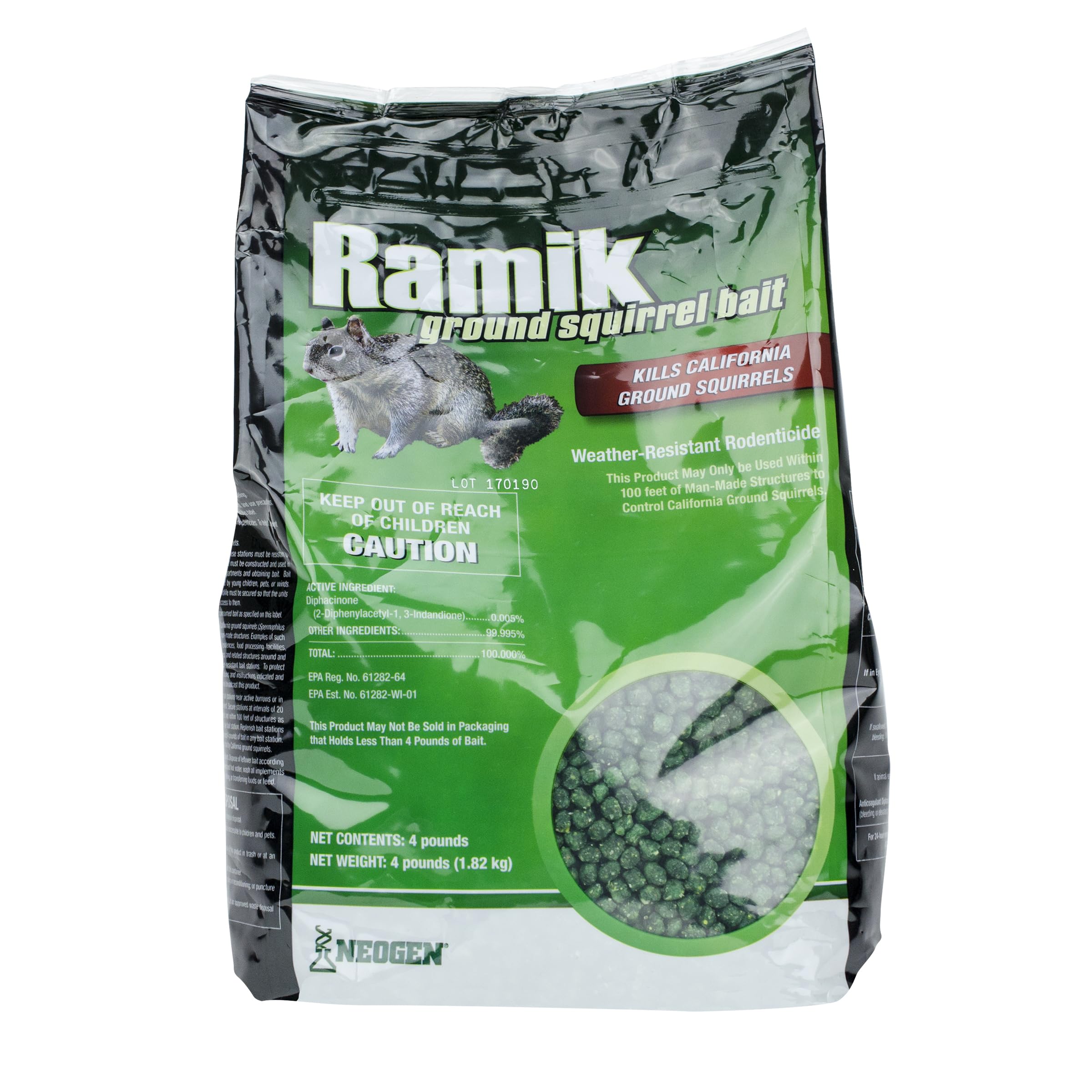 Neogen 116352 Home Pest Control Products Ground Squirrel Bait