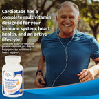 Cardiotabs Multivitamin - Heart and Immunity Supplements for Men & Women, Multivitamin for Men & Women, with Minerals B-Vitamin Complex, Vitamins A, C, E, K and 2000 IU Vitamin D3, 120-Count Bottle