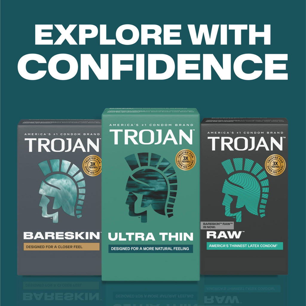 Trojan Ultra Thin Latex Condoms for Men, 36 Count