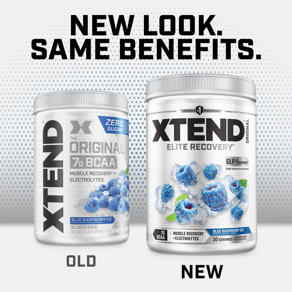Xtend Original BCAA Powder 7g BCAA and 2.5g L-Glutamine, Sugar Free Post Workout Muscle Recovery Drink with Amino Acids for Men & Women, 30 Servings