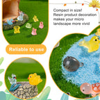 Teenzee 250 pcs Mini Resin Animals Many Styles Variety Tiny Animals Figures Miniature Little Small Animal Figurines Bulk for Micro Fairy Garden Landscape Accessories Hide Crafts Decor Aquarium