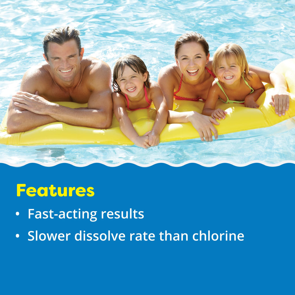 In The Swim 1 Inch Bromine Plus Tablet Sanitizer for Spas, Hot Tubs, or Swimming Pools - Pre-Stabilized, Low Odor, Chlorine Alternative - 50 Pounds
