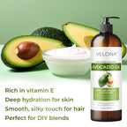 velona Avocado Oil 64 Fl Oz | 100% Pure and Natural Carrier Oil | Expeller-Pressed | Hair, Body and Skin Care | Use Today - Enjoy Results