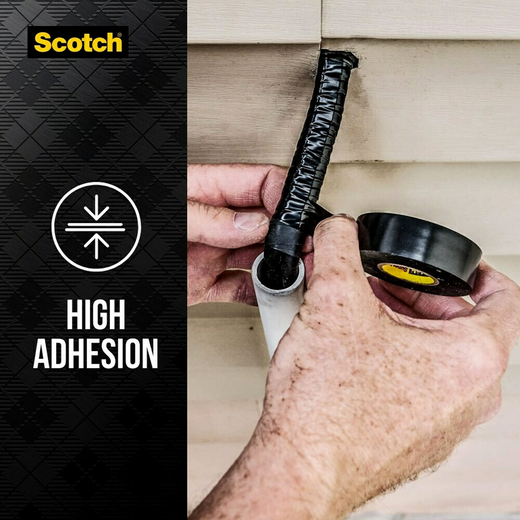 Scotch 3M Super 33+ Vinyl Electrical Tape, .75-Inch x 66-Foot, Pack of 10 Rolls, Insulates and Protects Against Abrasion and Moisture, Protective Jacketing up to 600V Splice Insulation (6132-BA-10)
