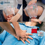 Archer MedTech CPR Keychain Face Shields with One-Way Valve, 50 Pack